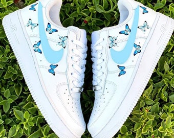 white forces with butterflies