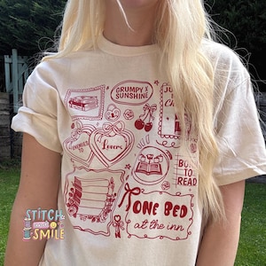 Book Tropes Printed T-Shirt | Bookish Fashion | Bookworm Gifts | Romantasy
