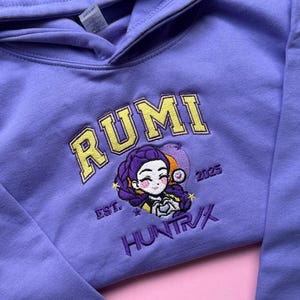 Rumi様 オーダーページ Rumi Kpop Embroidered Hoodie Sweatshirt | Childrens Kpop Sweater