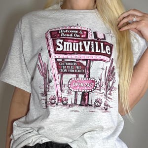 Welcome to Smutville Printed T-Shirt | Bookish Fashion | Bookworm Gifts | Booktropes