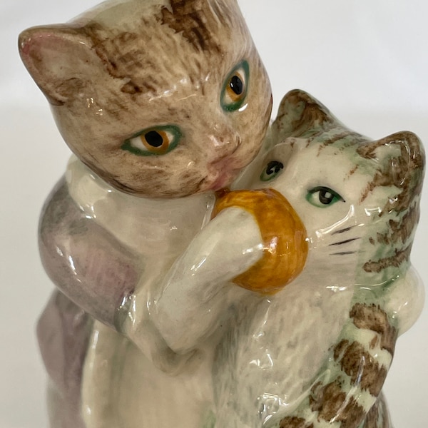 Beswick Tabitha Twitchett and Miss Moppet - Beatrix Potter - 1976