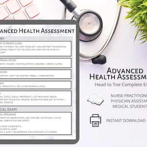 Advanced Health Assessment | nurse practitioner NP, physician assistant PA, medical school