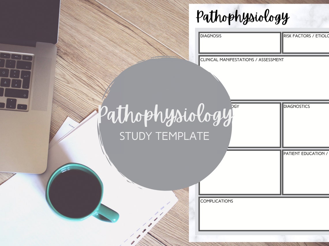 Study Template Bundle Pathophysiology Pharmacology SOAP | Etsy