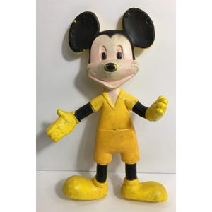 Vintage Mickey Mouse Flexible Character Figure - 5.5in Tall (1001312) image 1