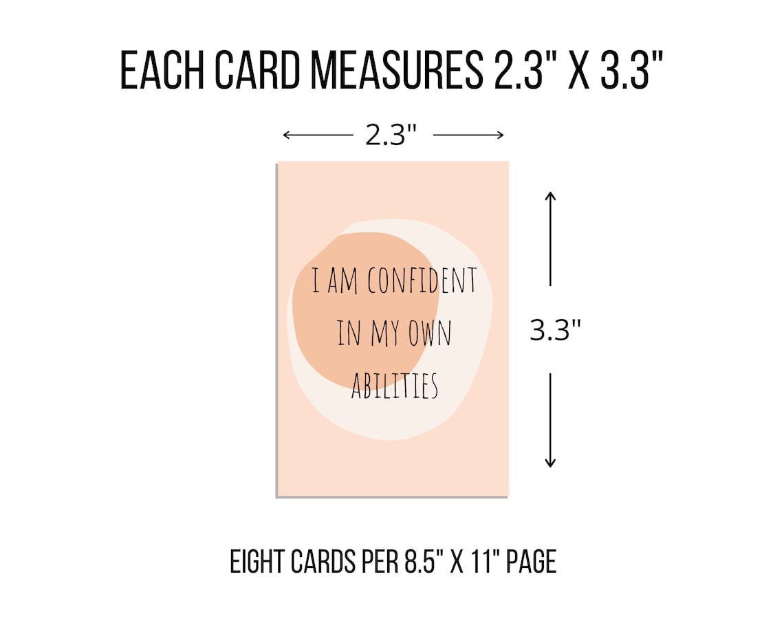 Printable Positive Affirmations for Test Anxiety and Exams Back to School Supplies Study