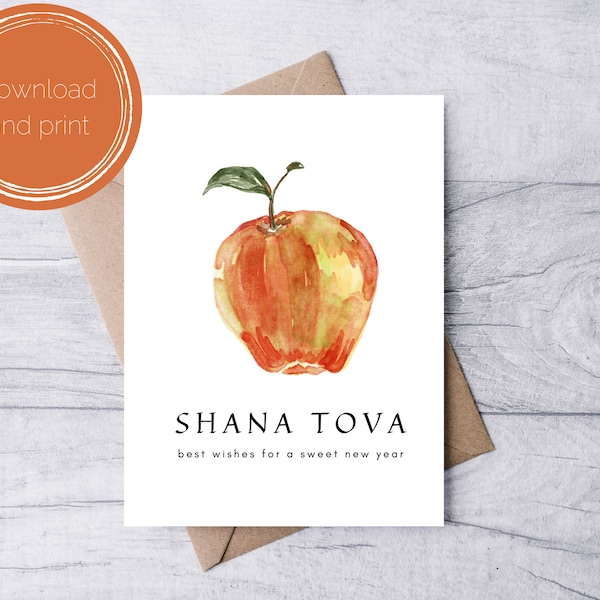 Rosh Hashanah Cards Etsy