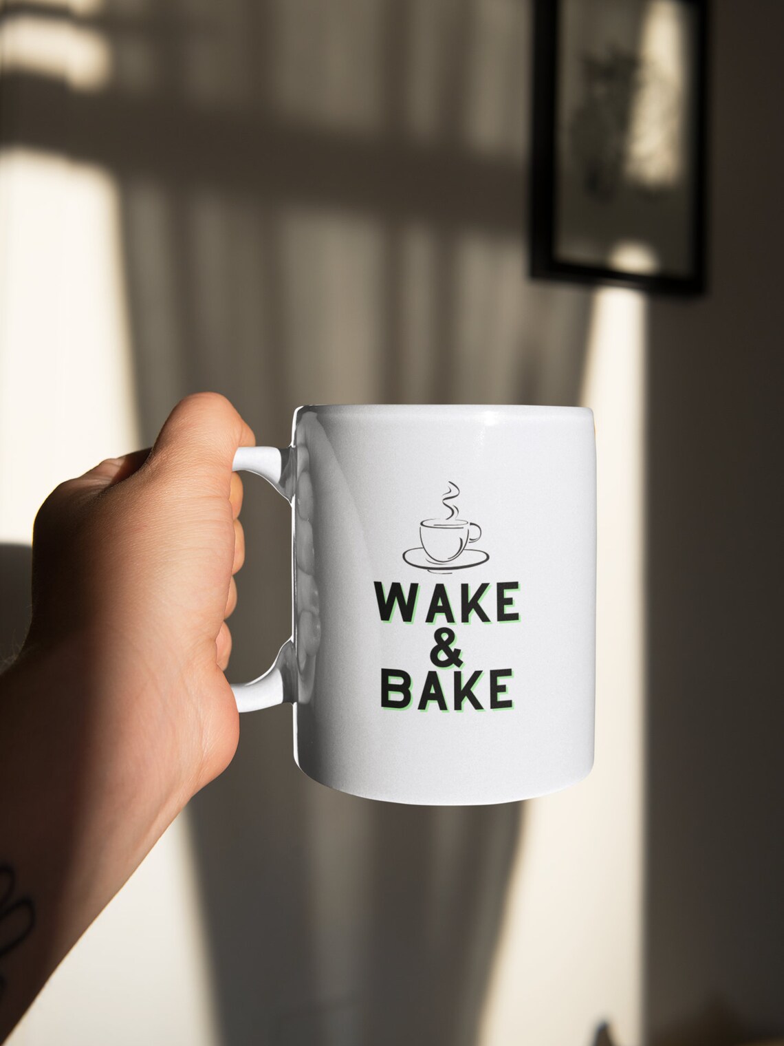 Wake and Bake Mug Weed Mug Stoner Mug Gift for Stoner Wake - Etsy