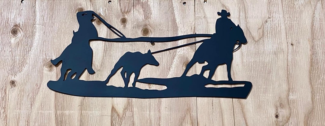 Metal Sign, Team Roping, Western Decor - Etsy