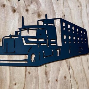 Metal Sign, Semi, Bull Wagon