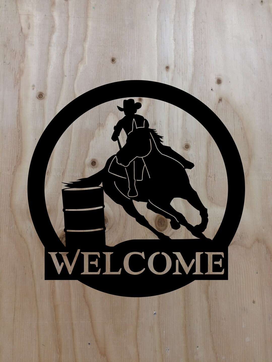 Mirror Sign Rodeo Custom Metal Sign, Barrel Racer 2, Rodeo, Horse, Cowgirl, Western Decor ...