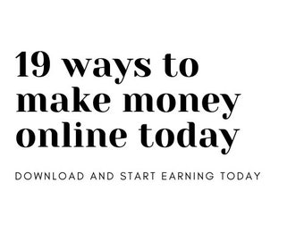 19 ways to make money online Ebook