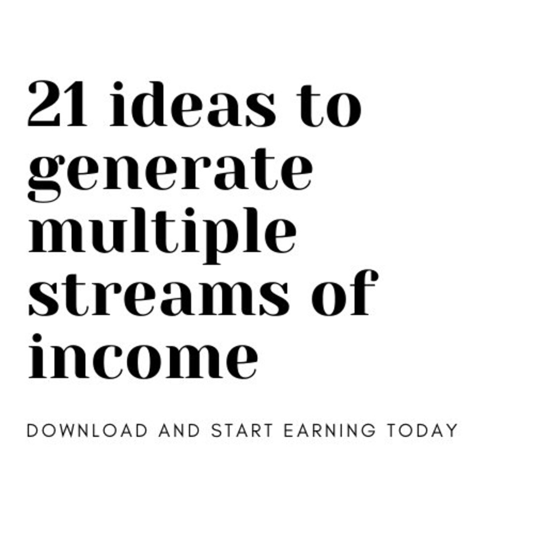 Ideas For Multiple Streams Of Income 21 Ideas to Generate Multiple Streams of Income Ebook - Etsy