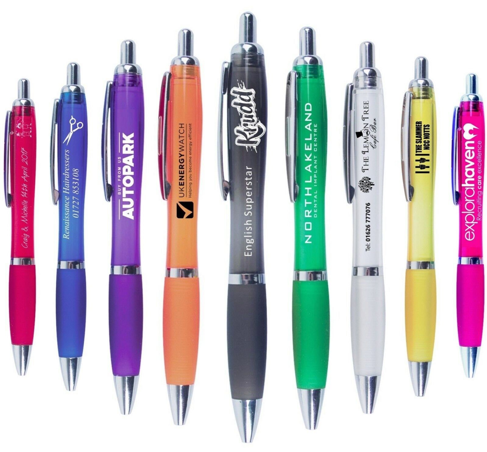 Printed Personalised Promotional Trade Business Pens Etsy UK