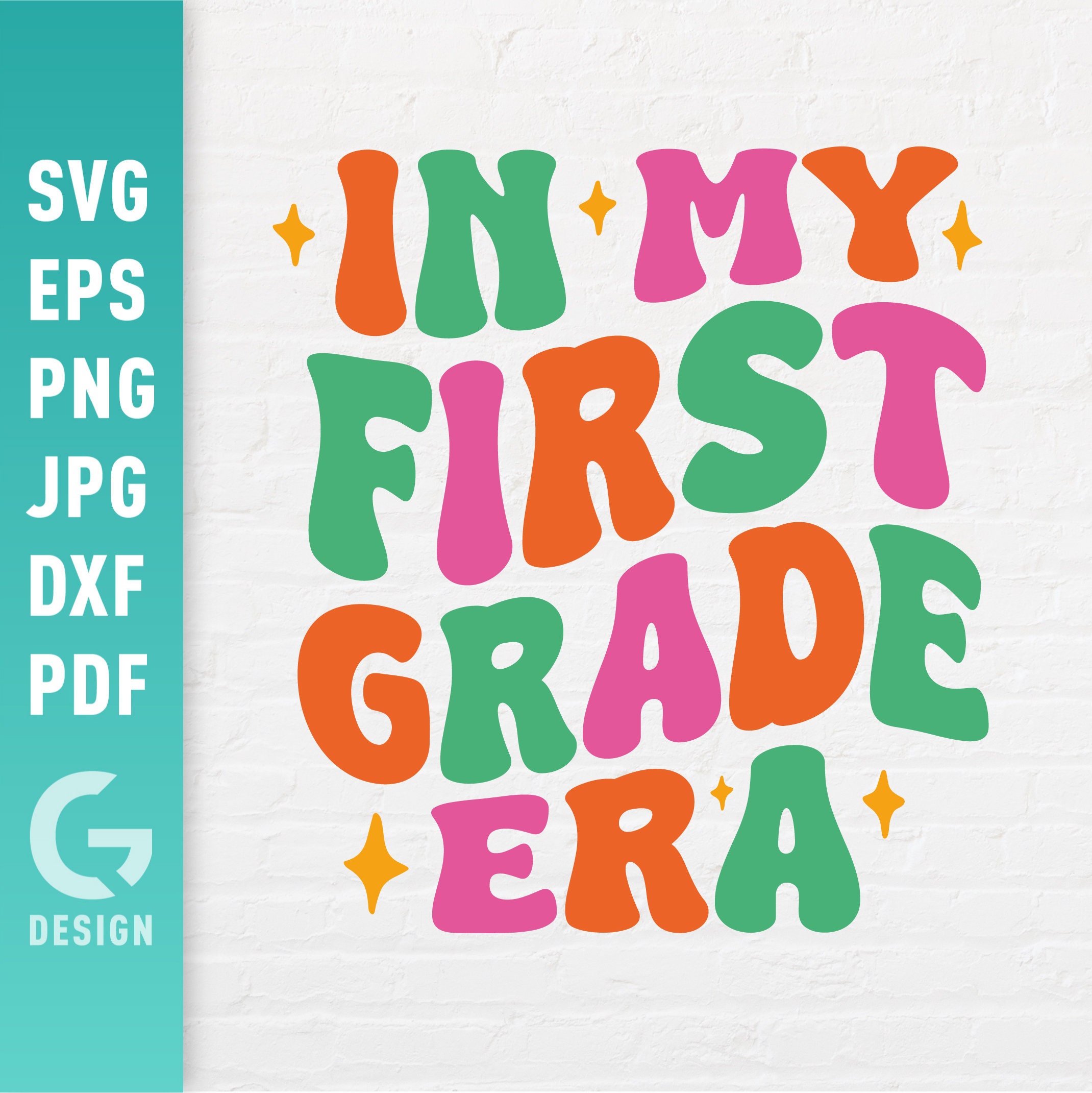 In My First Grade Era SVG, Kids 1st Grade Png, Students, Back to School ...