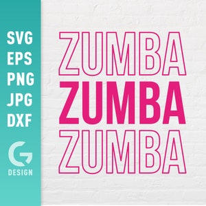 Fichier SVG Zumba Png Jpg, Dxf | Fichiers faciles à découper pour Cricut Silhouette