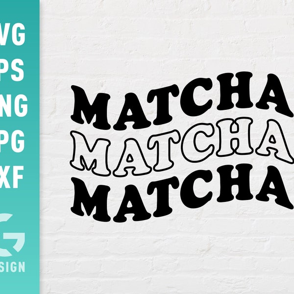 Matcha SVG File Png Jpg, Dxf | Easy to Cut Files for Cricut Silhouette