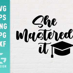 Ella lo dominó Archivo SVG Png Jpg, Dxf | Archivos fáciles de cortar para Cricut Silhouette