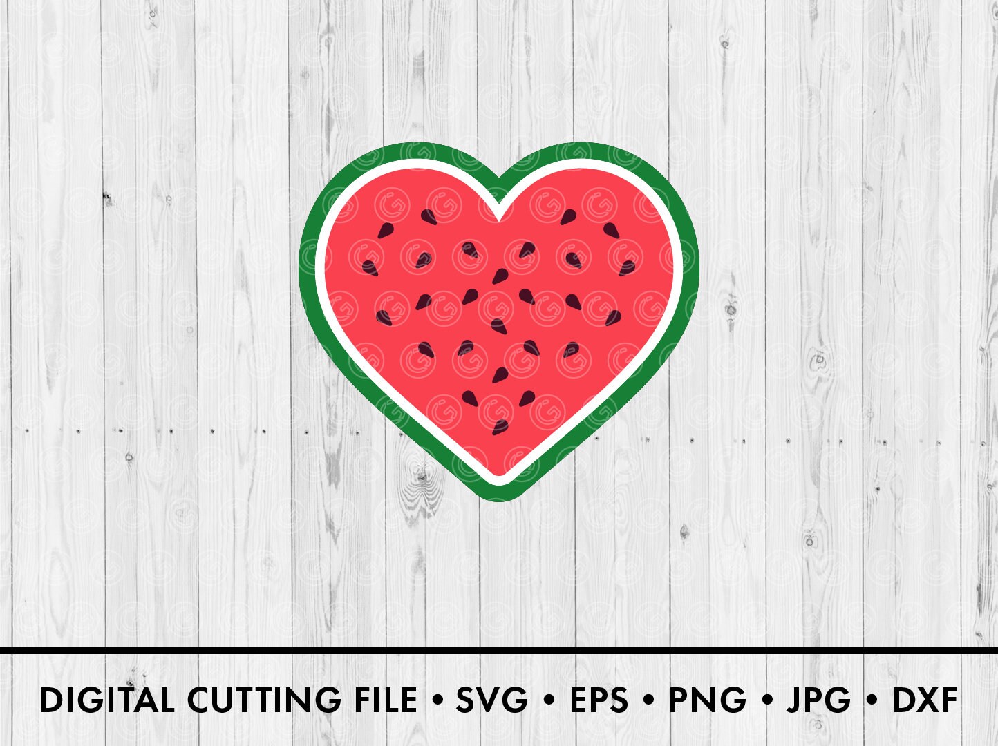 Heart Watermelon SVG File Png Jpg Dxf Easy to Cut Files Etsy