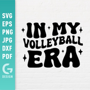 In meiner Volleyball-Ära SVG, Volleyball-Shirt Png, Spieltag, Sportspieler Volleyball, Schwester Bruder Mama Geschenk Zitate Schnittdateien für Cricut