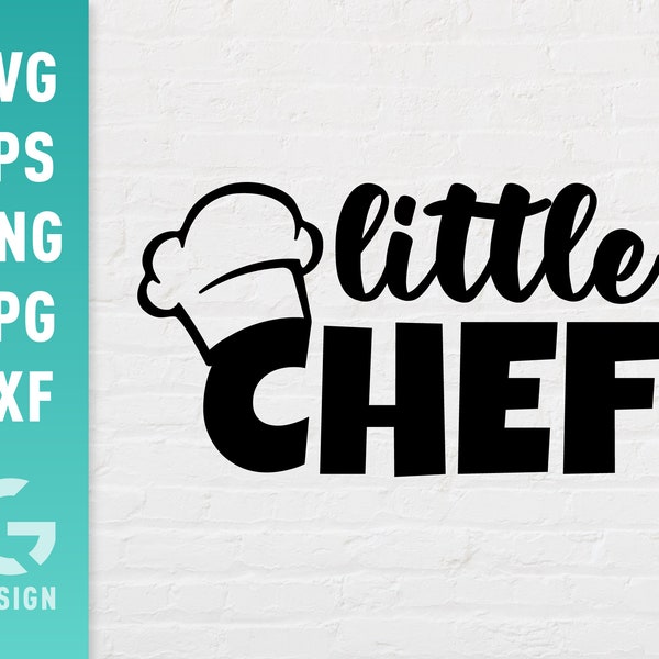 Little Chef SVG File Png Jpg, Dxf | Easy to Cut Files for Cricut Silhouette