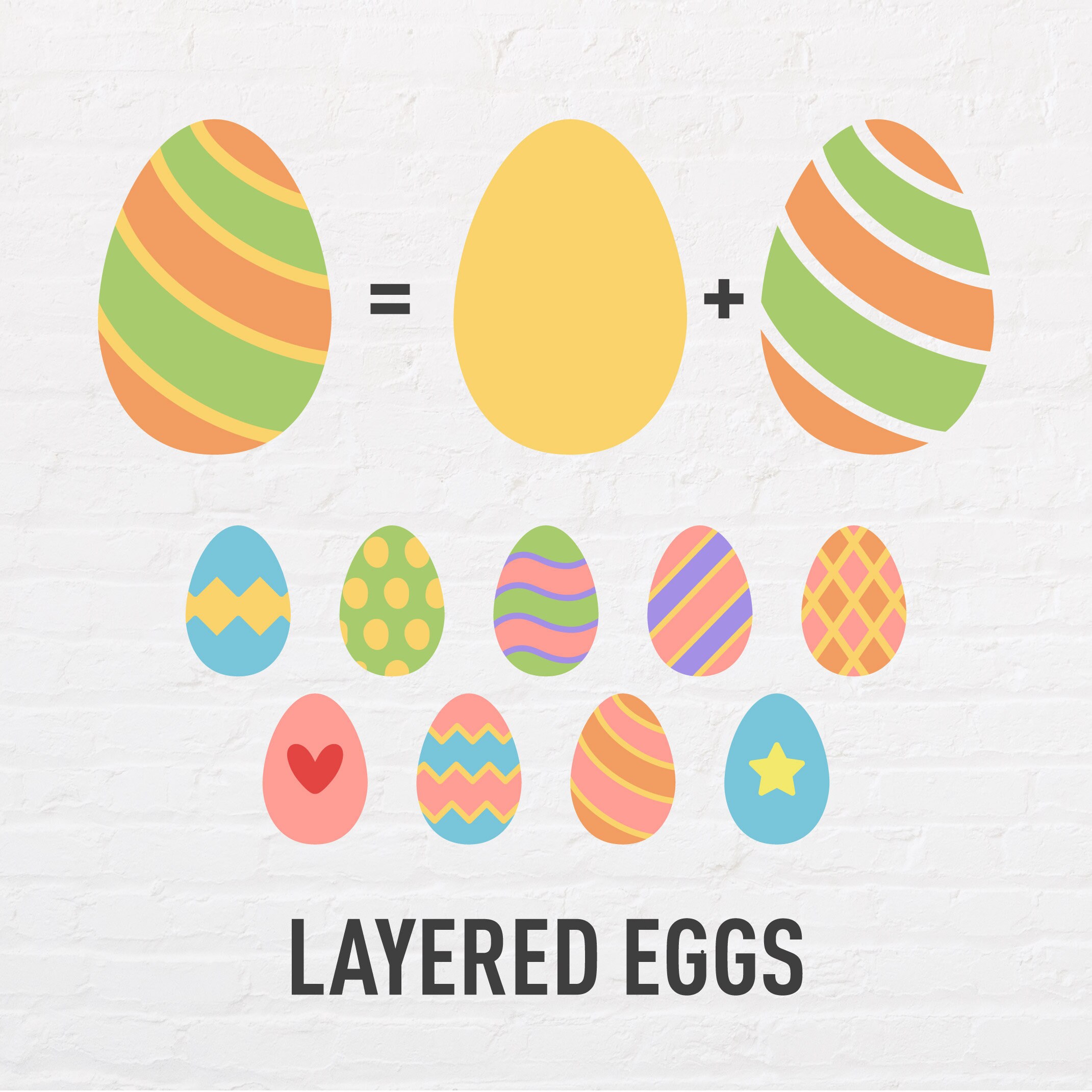 Easter Eggs Bundle SVG | Happy Easter Png | Easter SVG for Shirt | Egg ...