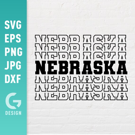 Nebraska SVG File Png Jpg, Dxf | Born in Nebraska State America Cornhuskers Cornhusker | Easy to Cut Files for Cricut Silhouette