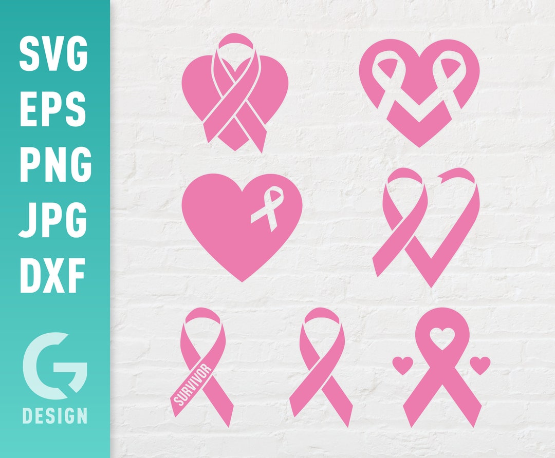 Awareness Ribbon Bundle SVG File Png Jpg, Dxf, Easy to Cut Files ...