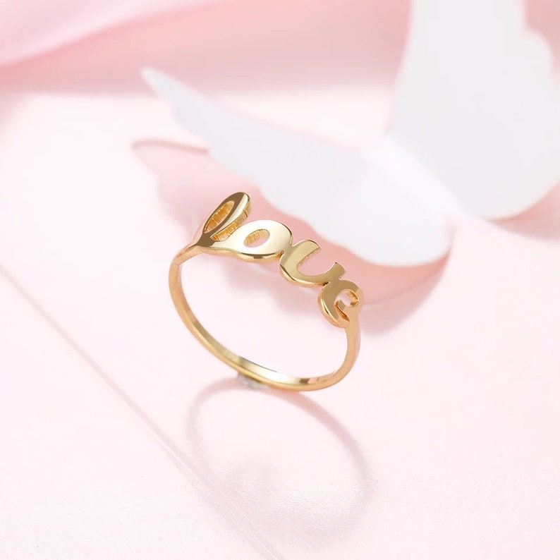 gift jewellery Valentine/'s st ring aesthetic jewelry jewelry for her VALENTINA ring Love ring 18k or silver 18k gold gold