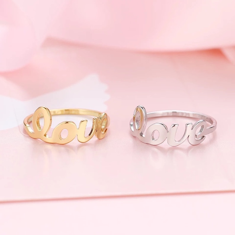 gift jewellery Valentine/'s st ring aesthetic jewelry jewelry for her VALENTINA ring Love ring 18k or silver 18k gold gold