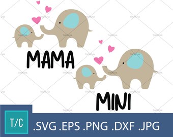 Download Mama Elephant Svg Etsy