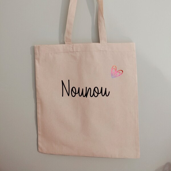 Tote bag, sac cabas nounou