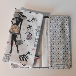 Porte chéquier, protège chéquier, étui, pochette, artisanat Français  coloris divers idéal cadeau fête des mères