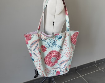 Trés grand tot bag fleuri et printanier