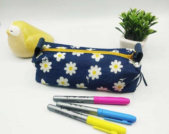 Pretty floral school bag, French craftsmanship, handmade, 100% cotton with lining