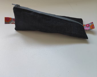 trousse jean denim, rentrée des classes