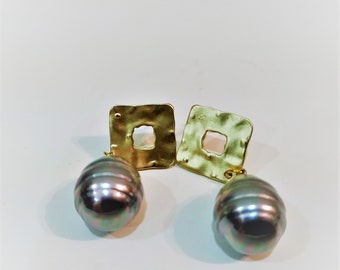 Orecchini perle-chic orecchini-orecchini massimalistici-orecchini d'oro
