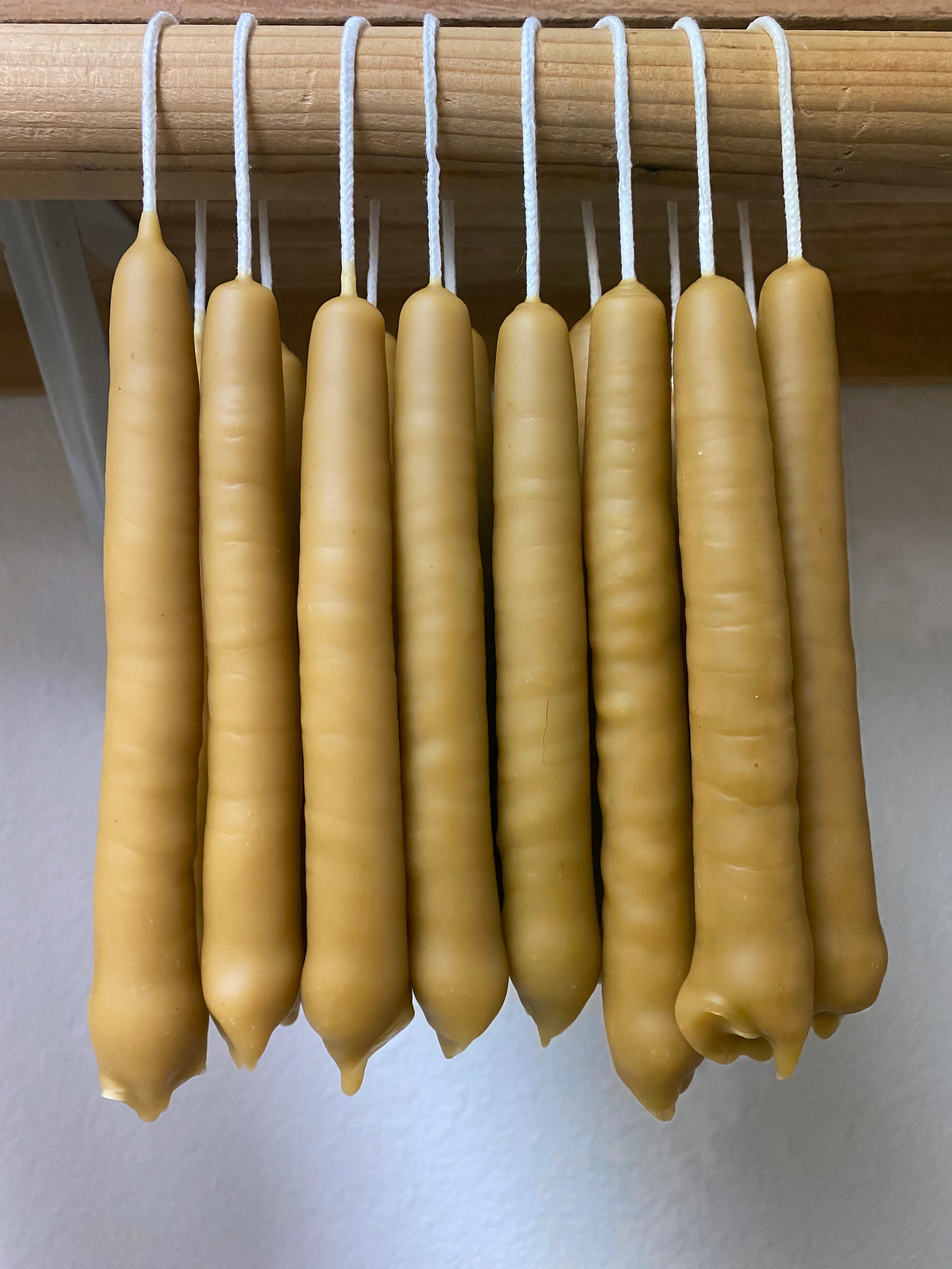 Homemade Dipped Beeswax Candles