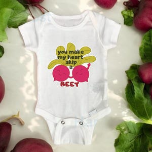Pun onesie® |funny beet onesie | infant onesie®| food baby onesie| vegan baby gift| harvest onesie| summer baby onesie