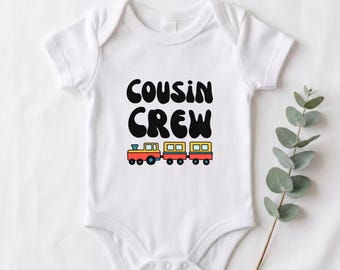 Cousin Crew Baby Onesie: Family Reveal bodysuit, baby shower gift