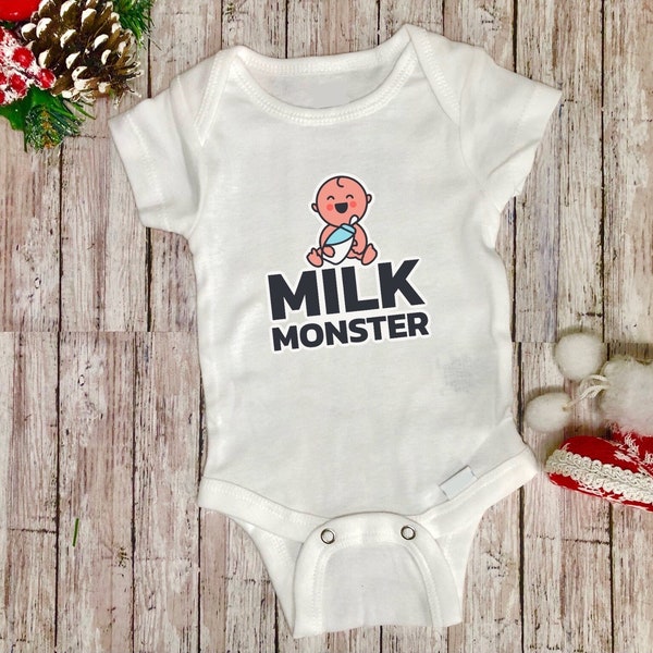 Milk Monster baby bodysuit| funny quote onesie®| happyneststudio