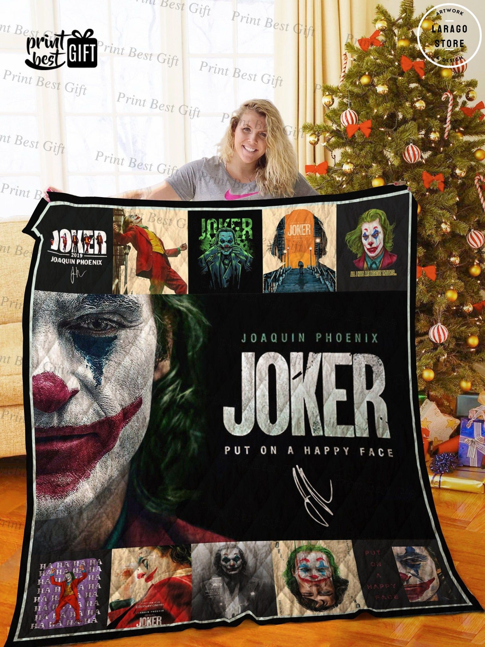 Joker Poster 02 Quilt Blanket Bedding Family Gift For Fans Etsy