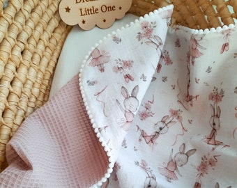 Cotton baby blanket gauze blanket waffle fabric newborn swaddle Baby girl blanket Babyshower gift baby crib blanket summer blanket, baby cot