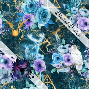 Seamless digital design, magic lavender