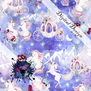 Seamless Digital Design, Unicorn Sparkle