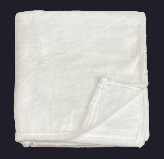 6 Ct. Silk Touch 50 X60 White Blanket Ready for Heat Sub Printing
