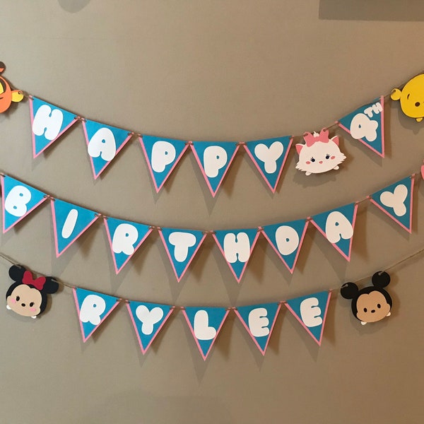 Tsum tsum birthday banner