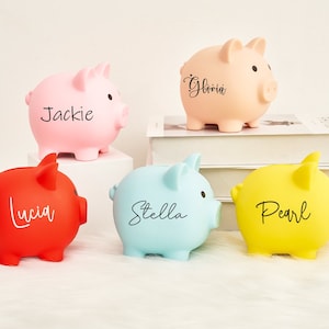 Personalisierte Großes Sparschwein, Sparschwein für Mädchen, Sparschweine, Benutzerdefinierte Sparschwein, Geschenke für Kinder, Geburtstagsgeschenke, Babypartygeschenk