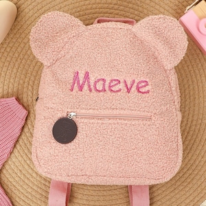 Sac à dos personnalisé pour tout-petit, sac à dos avec nom personnalisé, sac à dos pour enfants avec nom, sac ours en peluche pour enfants, sac à dos pour enfants