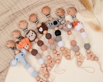 Personalized Pacifier Clip,Personalised Silicone dummy clip, Custom Newborn Soother Holder, Gender Neutral Baby Gift, Baby shower gift