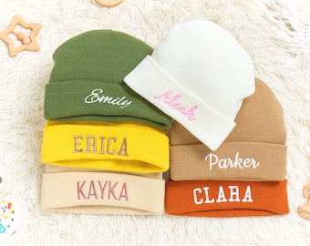 Personalized Family Matching Beanie, Custom Embroidered Family Beanie Pack, Matching Monogram Hats for Kids and Adults, Christmas Present
